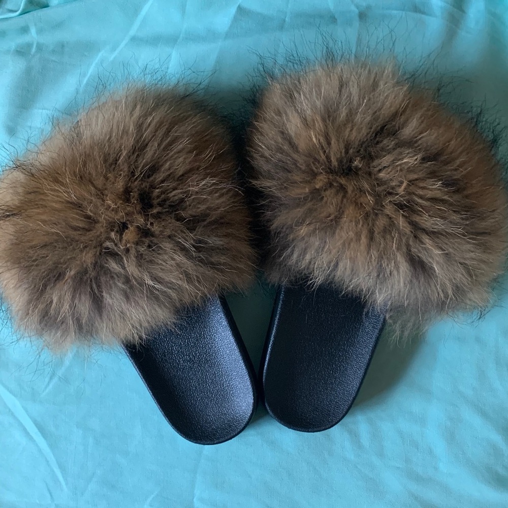 Brown Fur Slides